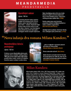 Pročitajte više o članku Newsletter: Milan Kundera – “Oproštajni Valcer”