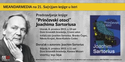 Sa(n)jam knjige u Istri: Predstavljanje knjige “Prinčevski otoci” Joachima Sartoriusa