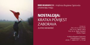 Pročitajte više o članku Predstavljanje knjige Zlatka Kramarića “Nostalgija: kratka povijest zaborava” u Zagrebu